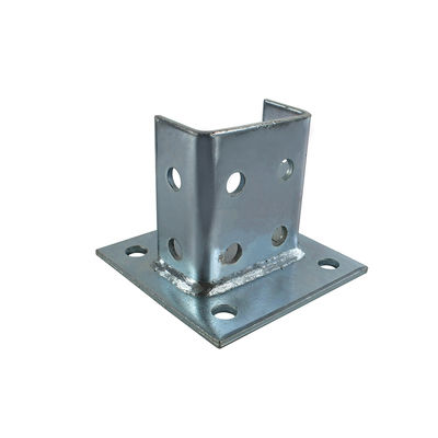 comprare 6x6 4x4 Superficie a caldo galvanizzata in acciaio base di posta per accessori di canale in alluminio per calcestruzzo online manufacture