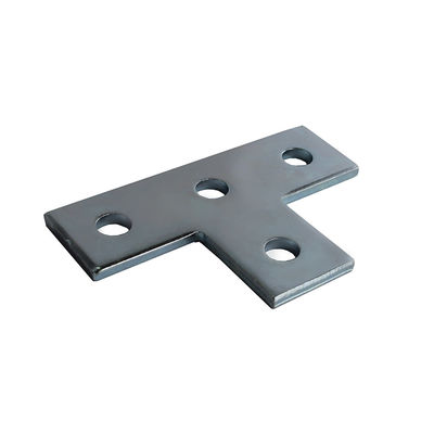 comprare 4 buchi piatto bracciale di strumento rettilineo unistrut bullone Noce di timbrazione piastra connettore a forma di L T online manufacture