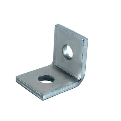 comprare 2 fori angolo di 90 gradi supporto di sostegno L Unistrut argento galvanizzato angolo post online manufacture