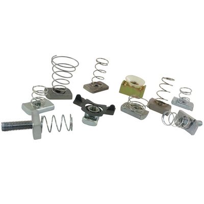 qualità  Carbon Steel M10 M12 Spring Wing Nut for Channel Steel fabbrica